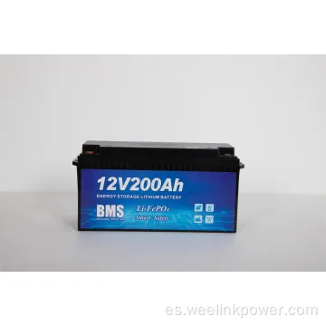 Batería de litio4 de litio de 12 V200AH para almacenamiento de energía solar